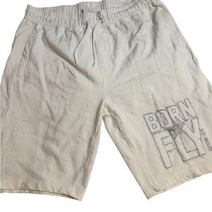 Born Fly Men's Athletic Shorts in White